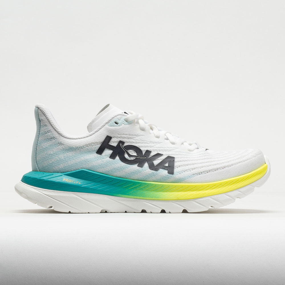 HOKA Mach 5 Men's  White/Blue Glass