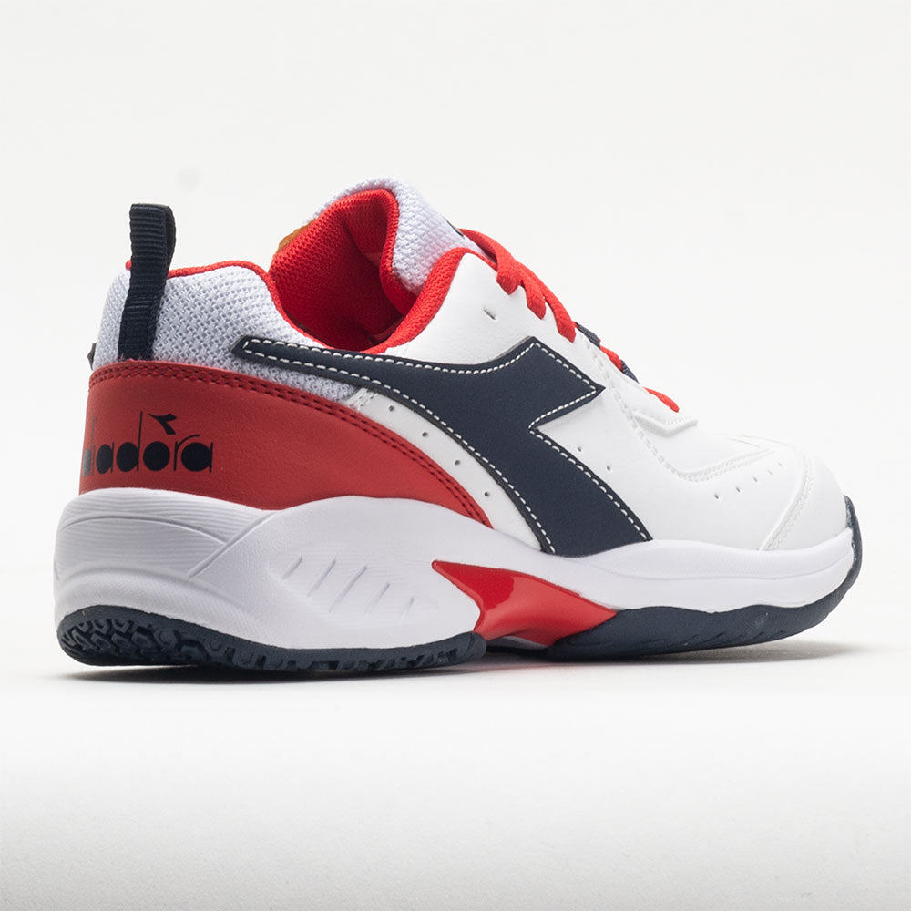 Diadora Challenge 5 SL Junior  White/Blue Corsair/Fiery Red