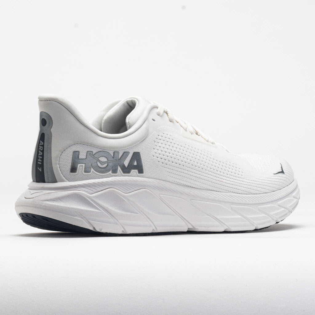 HOKA Arahi 7 Men's  Blanc de Blanc/Steel Wool