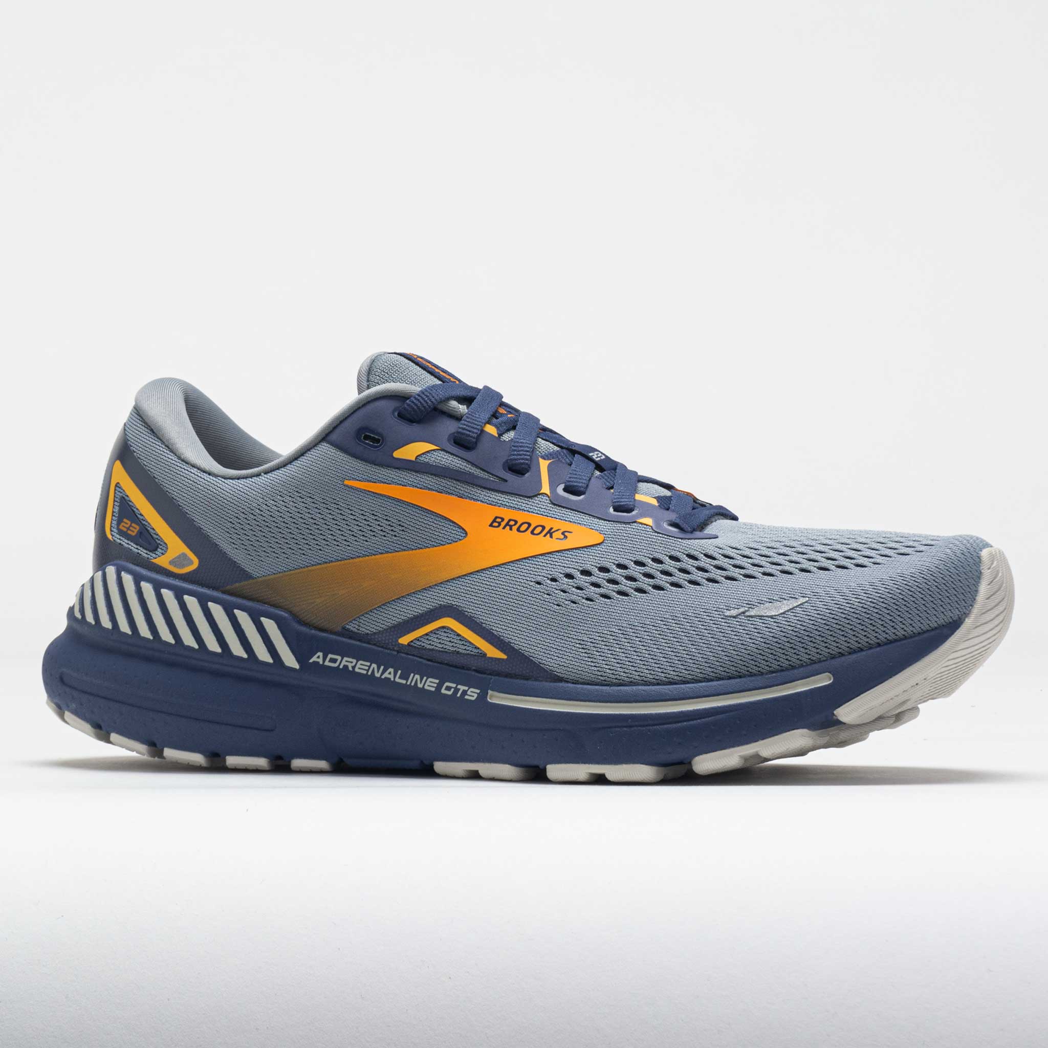 Brooks Adrenaline GTS 23 Men's  Grey/Crown Blue/Orange