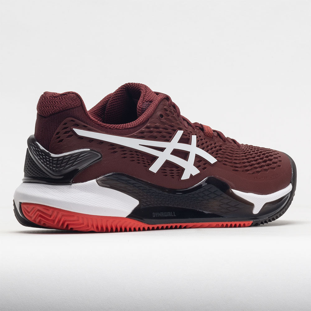 ASICS GEL-Resolution 9 Clay Men's  Antique Red/White