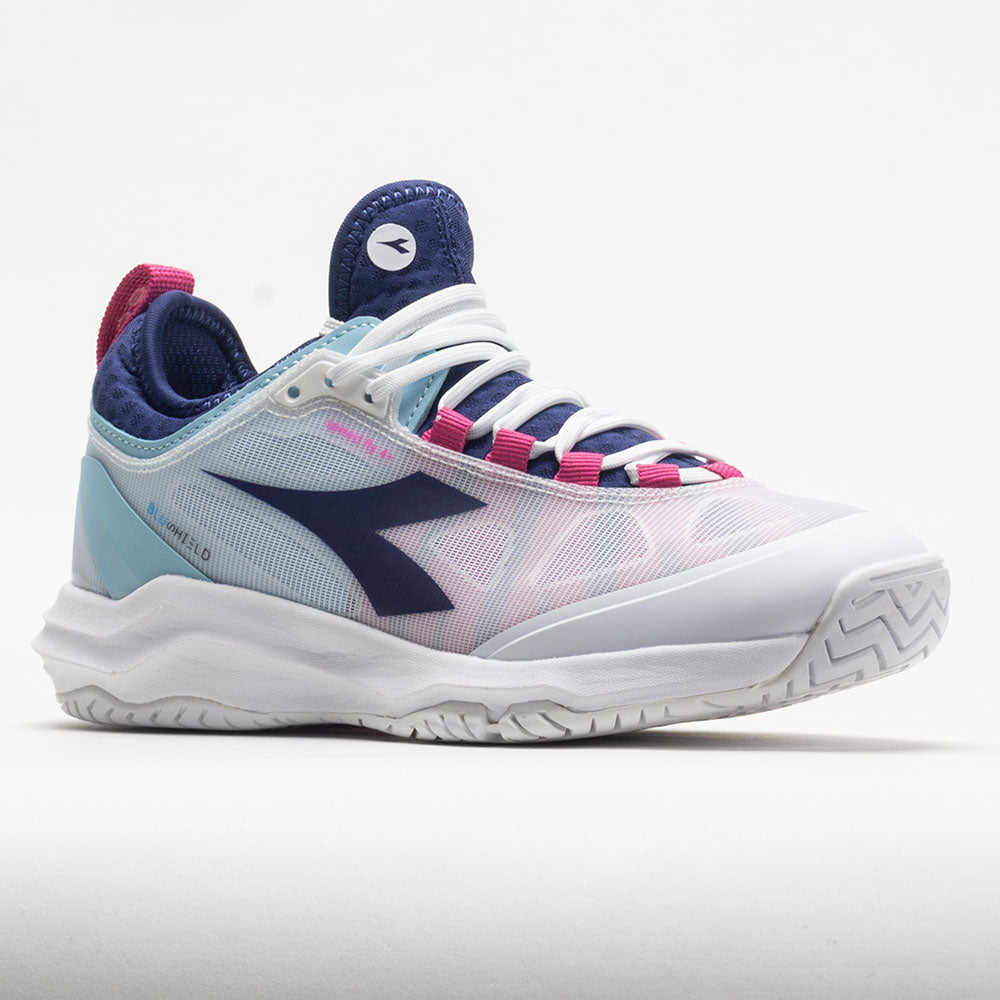 Diadora Speed Blushield Fly 4+ AG Women's  White/Blueprint/Pink Yellow